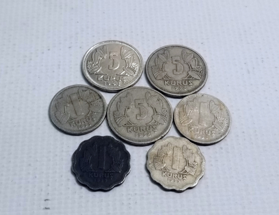 ANTİKA KOLEKSİYONLUK 1 VE 5 KURUŞ LOTU