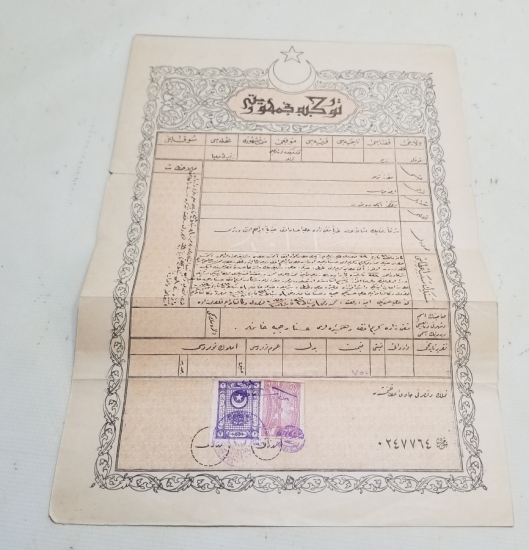 ORİJİNAL KARTONETİNDE CUMHURİYET BAŞLARI NADİR TAPU