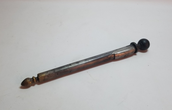 TÜFEK NAMLUSUNDAN YAPILMIŞ ÜZERİ AY YILDIZLI OBJE