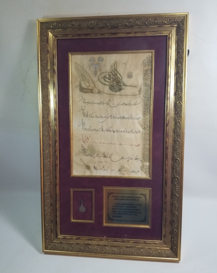 GÜMÜŞ YUNAN HARBİ MADALYASI VE BERATI