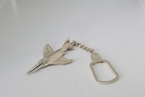 F-16 GÖRSELLİ GÜMÜŞ ANAHTARLIK