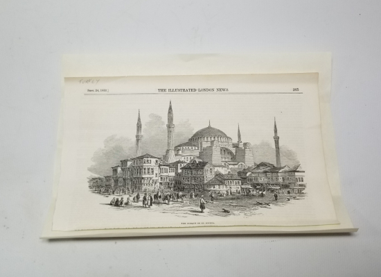 AYASOFYA CAMİİ GÖRSELLİ OSMANLI DÖNEMİ GRAVÜR