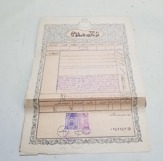 ORİJİNAL KARTONETİNDE CUMHURİYET BAŞLARI TAPU