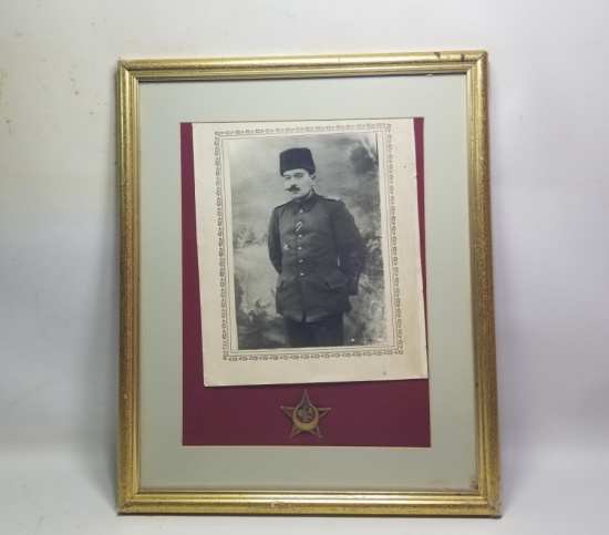 HARP MADALYALI BİR SUBAYIMIZA AİT FOTOĞRAF VE HARP MADALYASI TAKIMI