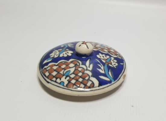 OSMANLI DÖNEMİ KÜTAHYA KAVANOZ KAPAĞI
