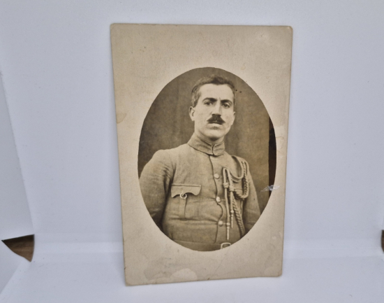 CUMHURİYET BAŞLARI ARKASI OSMANLICA YAZILI YAVER FOTOĞRAFI