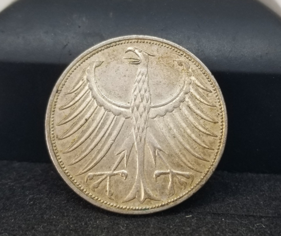 KOLEKSİYONLUK 1970 TARİHLİ GÜMÜŞ ALMANYA 5 MARK