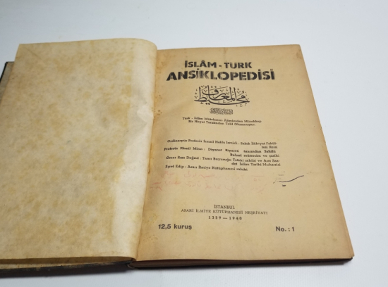 1940 TARİHLİ TÜRK-İSLAM ANSİKLOPEDİSİ