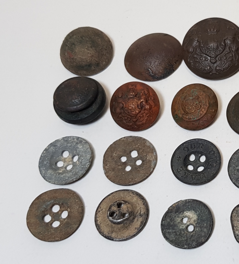 1. DÜNYA SAVAŞI ASKER DÜĞMELERİ LOTU