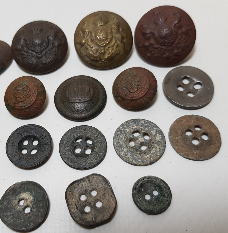 1. DÜNYA SAVAŞI ASKER DÜĞMELERİ LOTU