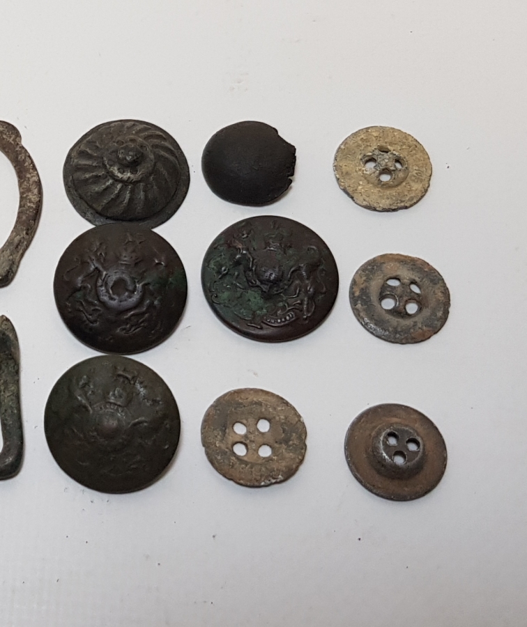 1. DÜNYA SAVAŞI ASKERİ KEMER TOKASI VE DÜĞME LOTU