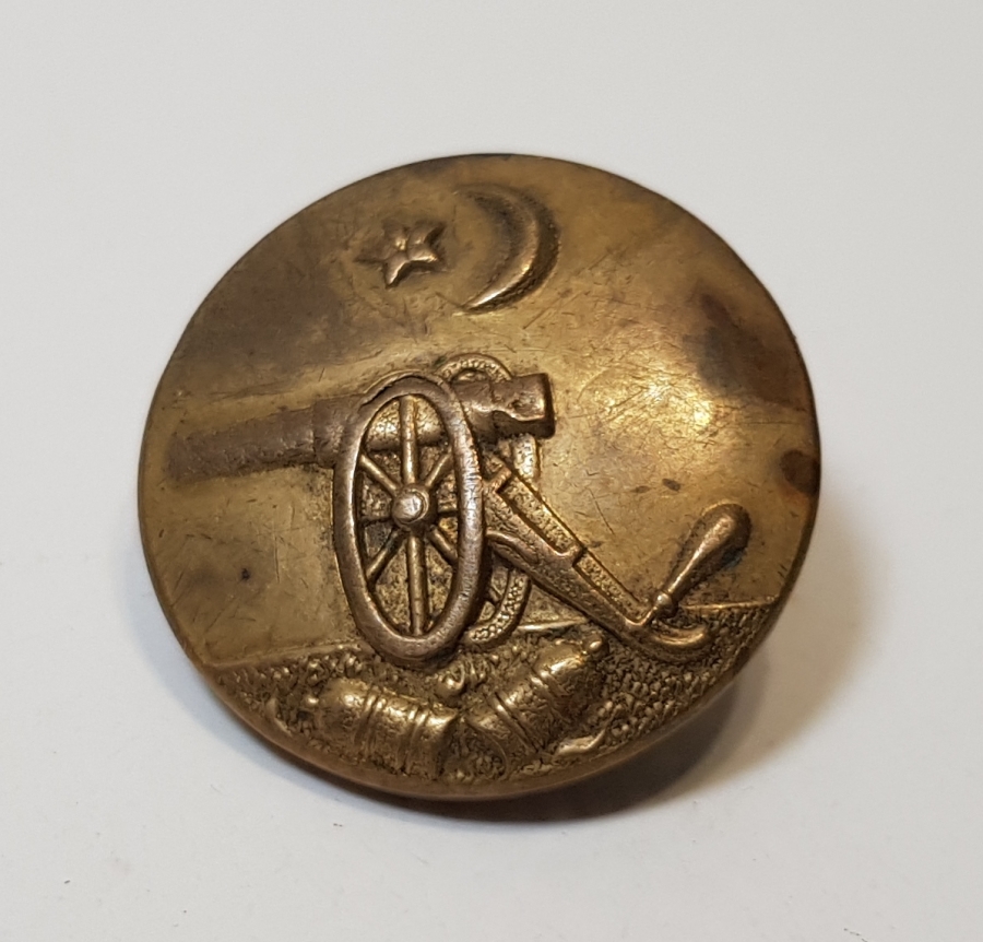 1. DÜNYA SAVAŞI ÇOK NADİR OSMANLI TOPÇU SUBAY DÜĞMESİ