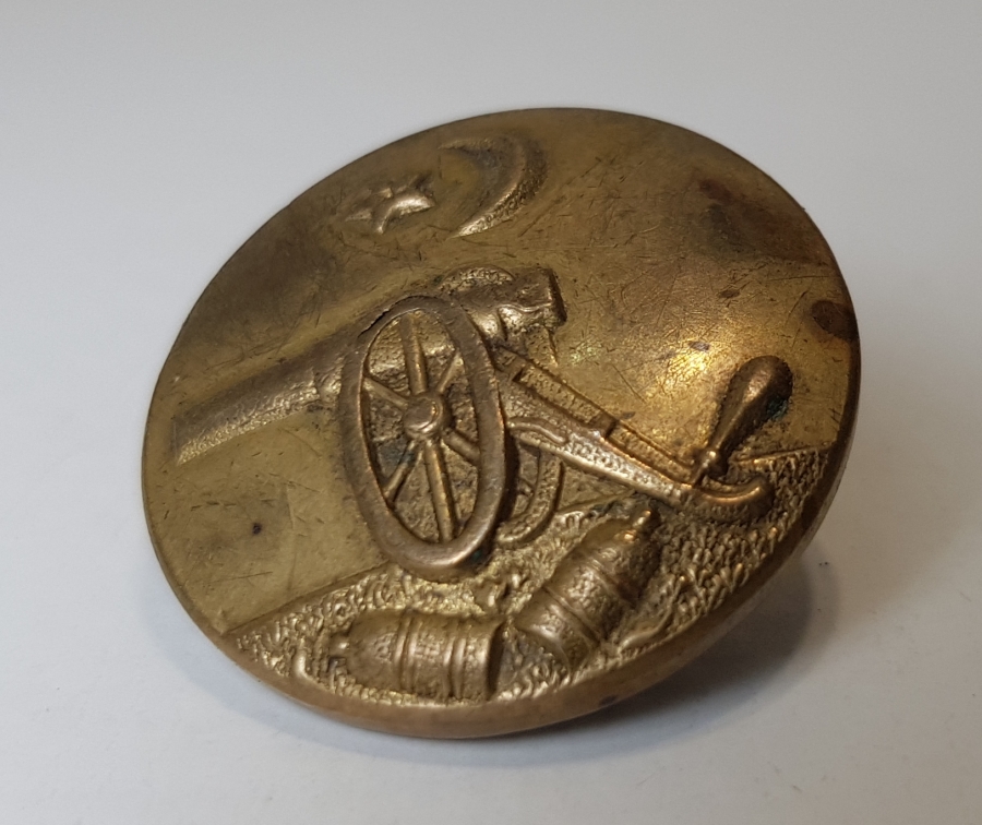 1. DÜNYA SAVAŞI ÇOK NADİR OSMANLI TOPÇU SUBAY DÜĞMESİ