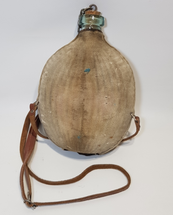 1. DÜNYA SAVAŞI DÖNEMİ NADİR FORMDA CAM MATARA