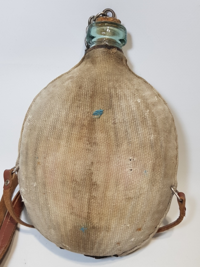 1. DÜNYA SAVAŞI DÖNEMİ NADİR FORMDA CAM MATARA