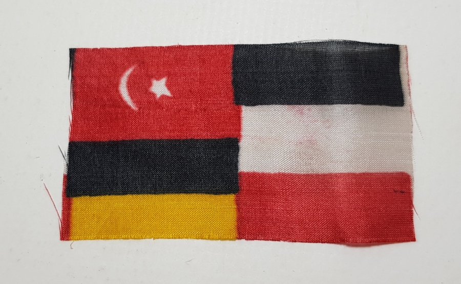 1. DÜNYA SAVAŞI ÜÇLÜ İTTİFAK MİNİ İPEK BAYRAK