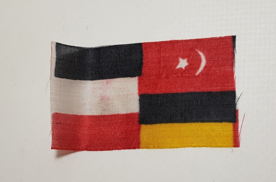 1. DÜNYA SAVAŞI ÜÇLÜ İTTİFAK MİNİ İPEK BAYRAK