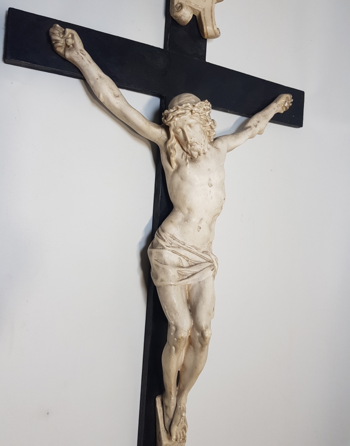 1900's ÇARMIHA GERİLMİŞ HAZRETİ İSA HEYKELİ: CRUCIFIX