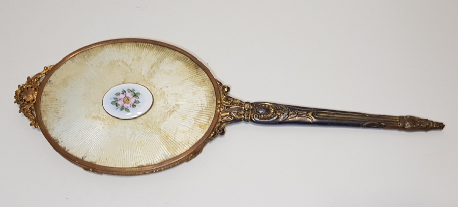 1900's NADİR FORMDA DEV BOY EL AYNASI