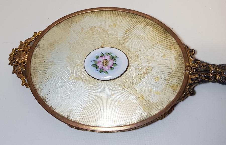 1900's NADİR FORMDA DEV BOY EL AYNASI