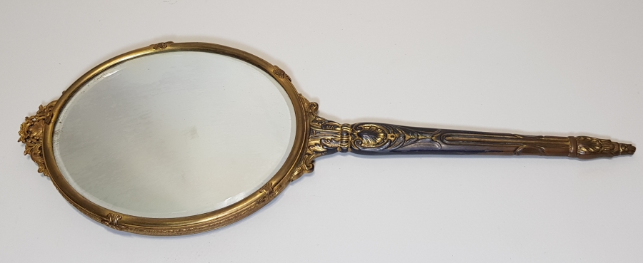 1900's NADİR FORMDA DEV BOY EL AYNASI