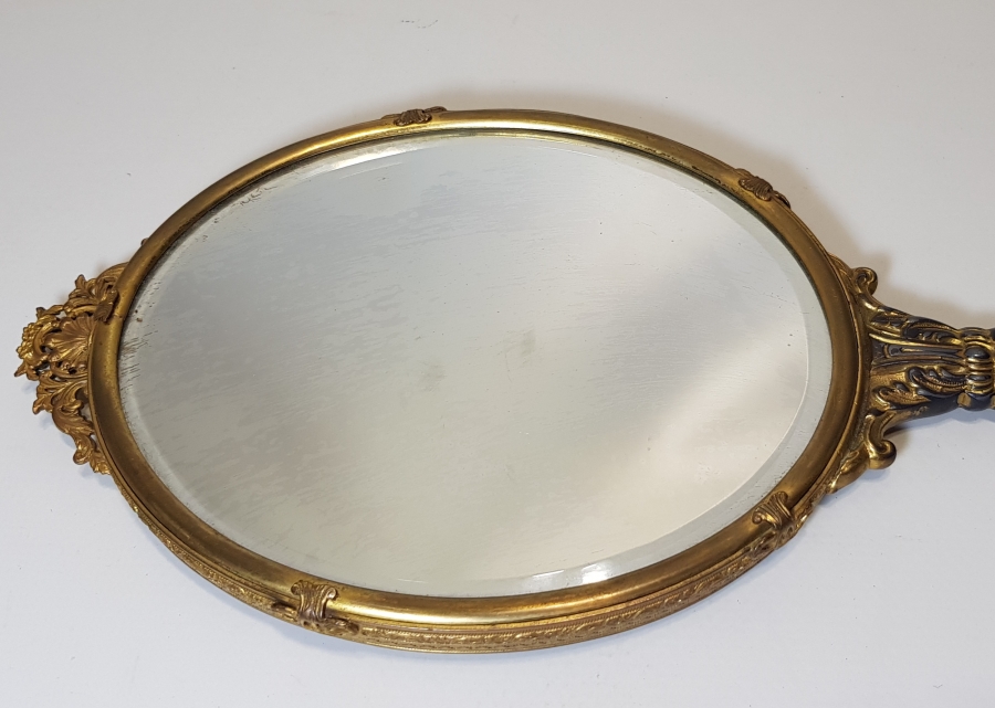 1900's NADİR FORMDA DEV BOY EL AYNASI