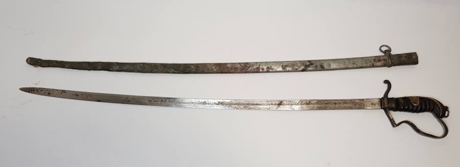 ARCHAK TADJIRIAN CONSTANTINOPLE AY YILDIZ VE SANCAK GRAVÜRLÜ GAYRİMÜSLİM PAŞA KILICI