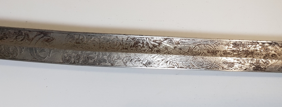 ARCHAK TADJIRIAN CONSTANTINOPLE AY YILDIZ VE SANCAK GRAVÜRLÜ GAYRİMÜSLİM PAŞA KILICI