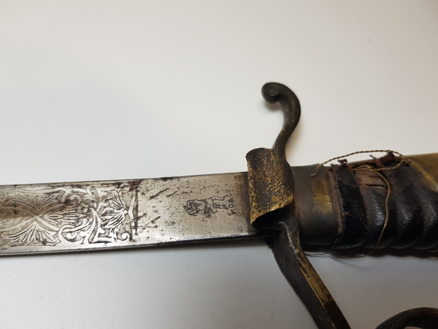 ARCHAK TADJIRIAN CONSTANTINOPLE AY YILDIZ VE SANCAK GRAVÜRLÜ GAYRİMÜSLİM PAŞA KILICI