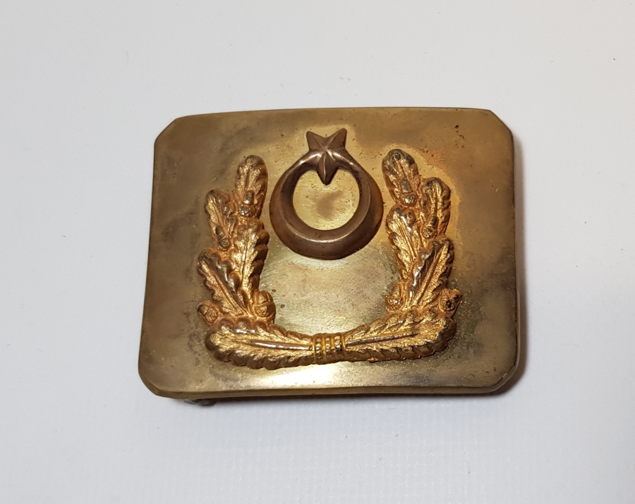 CUMHURİYET İLK DÖNEM ALTIN VERMEYLİ SUBAY KEMER TOKASI