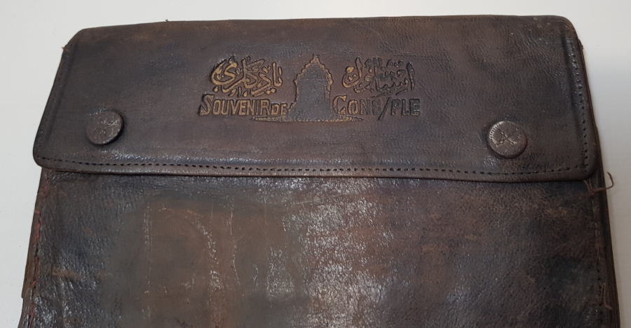 İSTANBUL YADİGARI & SOUVENIR DE CONSTANTINOPLE YAZILI DERİ CÜZDAN