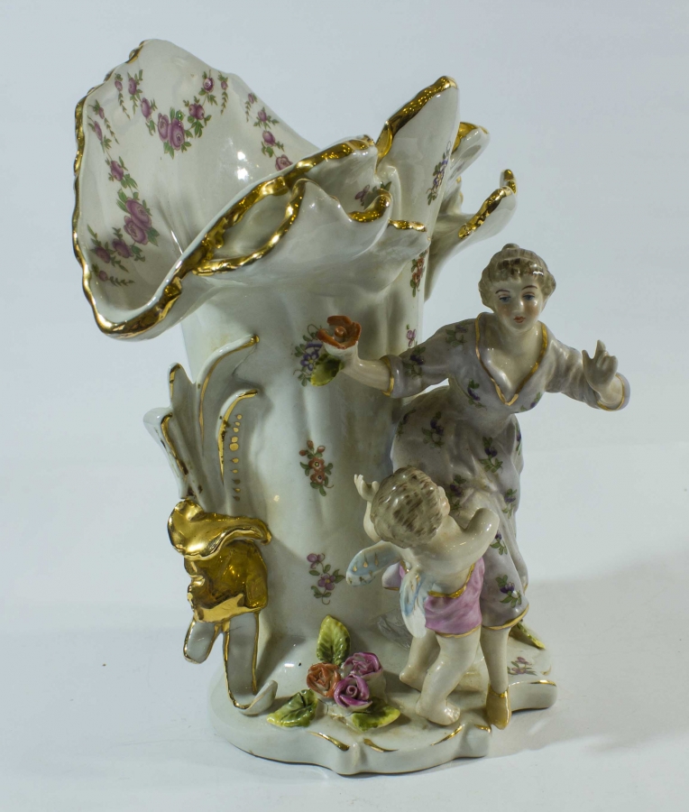 MEISSEN DAMGALI PORSELEN VAZO