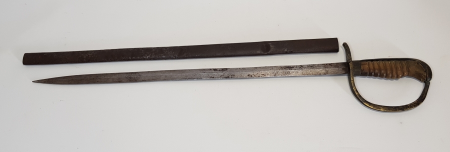 OSMANLI DÖNEMİ NADİR FORMLU TOPÇU SUBAY MEÇİ