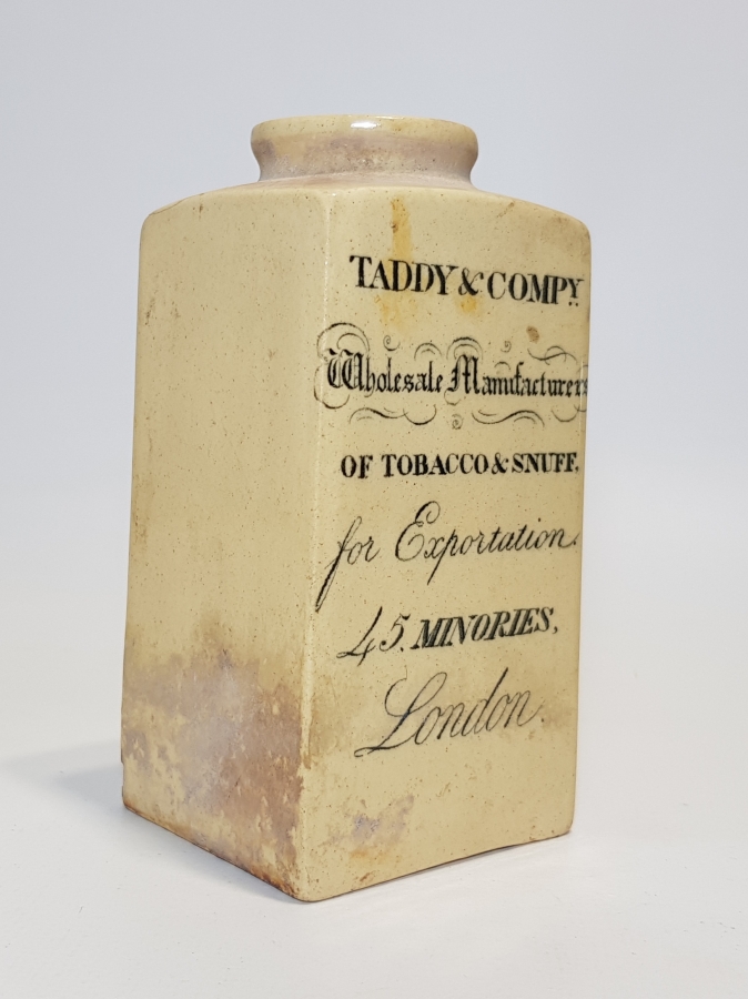 OSMANLI DÖNEMİ TADDY & COMPY ENFİYE ŞİŞESİ 