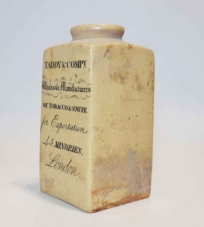 OSMANLI DÖNEMİ TADDY & COMPY ENFİYE ŞİŞESİ 