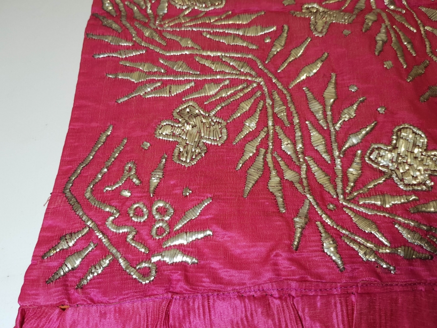 OSMANLI DÖNEMİ TEL KIRMA İŞÇİLİKLİ YASTIK