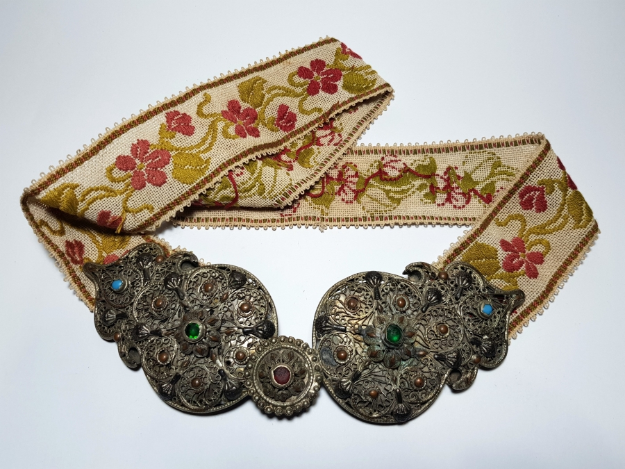 OSMANLI DÖNEMİ TELKARİ İŞÇİLİKLİ GELİN KEMERİ