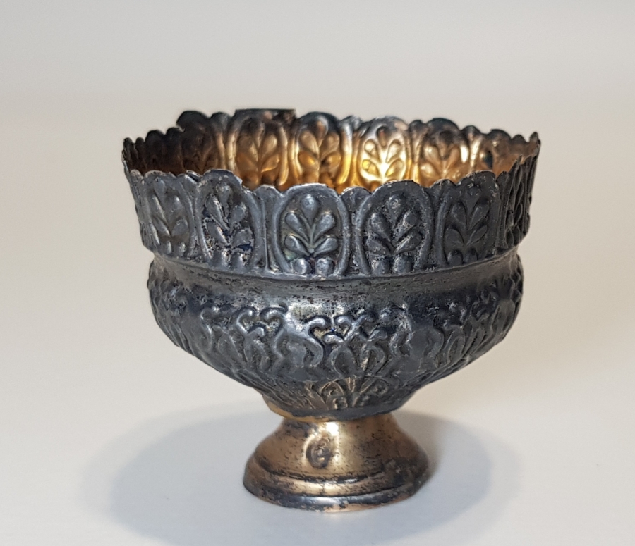 OSMANLI DÖNEMİ TUĞRALI GÜMÜŞ FİNCAN ZARFI