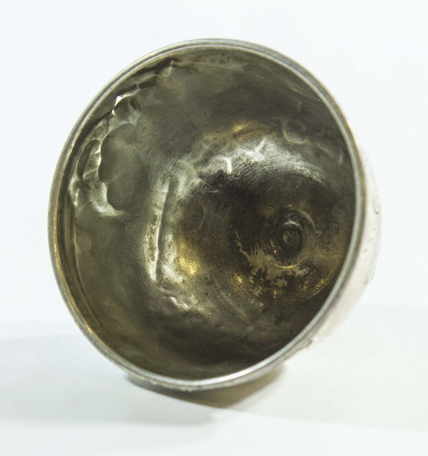 OSMANLI TUĞRALI VE SAH DAMGALI GÜMÜŞ FİNCAN ZARFI