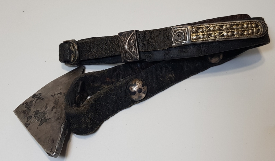 OSMANLICA YAZILI ÇERKES İŞİ GÜMÜŞ AT MUSKASI