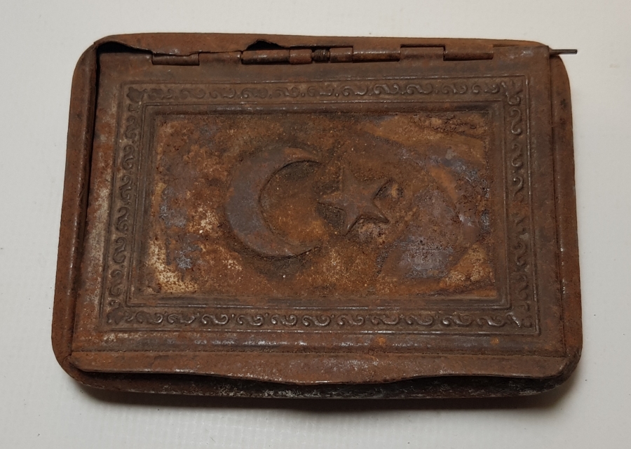 1. DÜNYA SAVAŞI AY YILDIZLI ASKER SİGARA TABAKASI