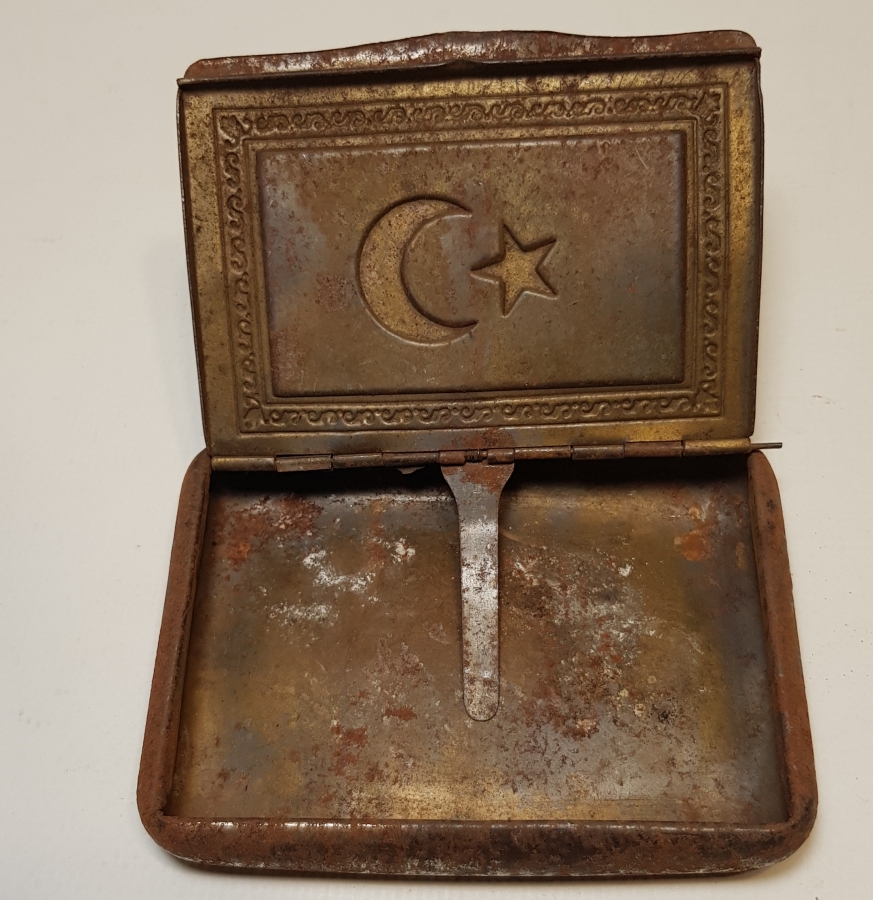 1. DÜNYA SAVAŞI AY YILDIZLI ASKER SİGARA TABAKASI