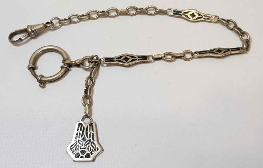 1900's FRANSIZ SAVATLI GÜMÜŞ CEP SAATİ KÖSTEĞİ