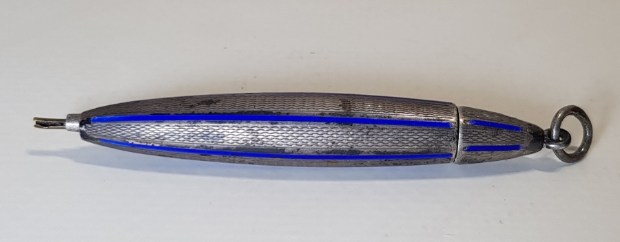 1900's MİNELİ GÜMÜŞ KURŞUN KALEM