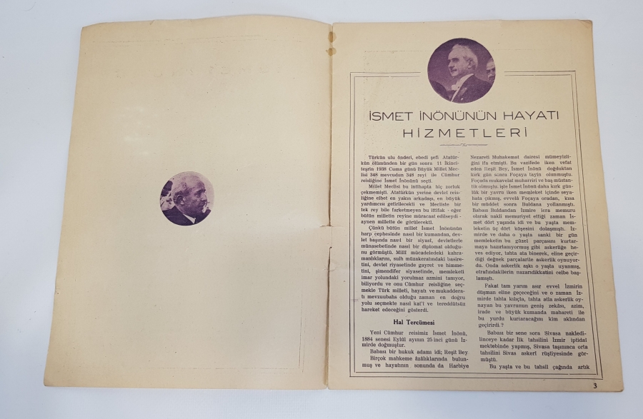 1939 FOTOĞRAFLARLA İSMET İNÖNÜ ALBÜMÜ