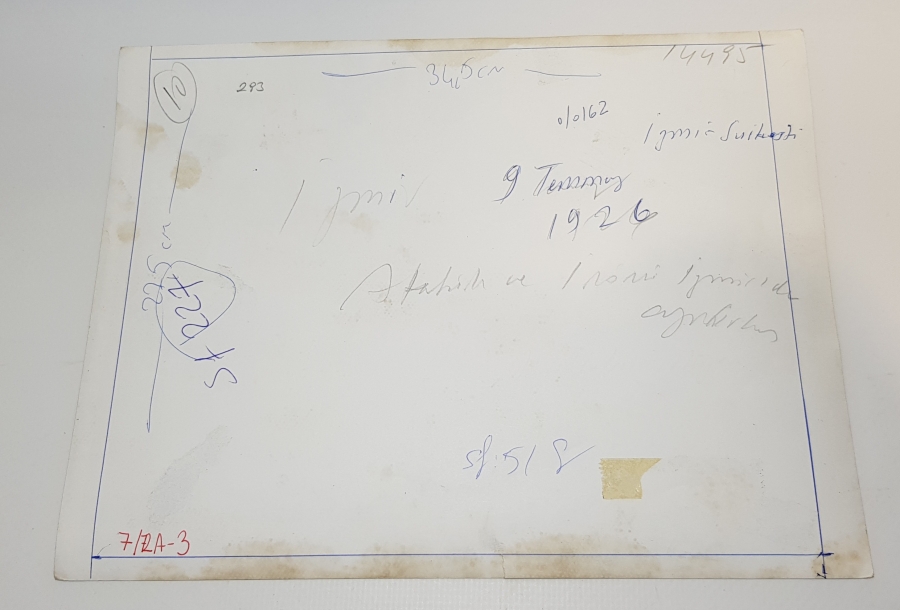 9 TEMMUZ 1926 MUSTAFA KEMAL ATATÜRK'ÜN İZMİR ZİYARETİ KONULU FOTOĞRAF