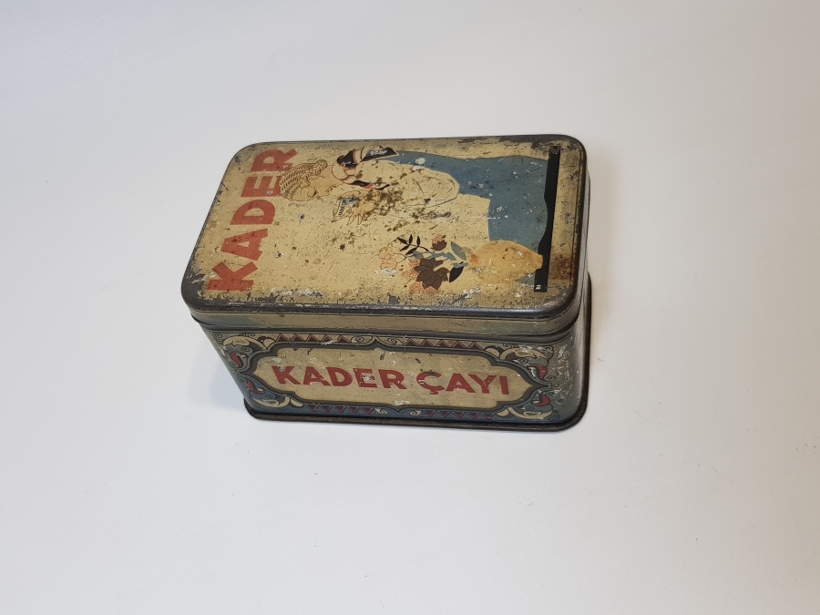 KADER ÇAYI TENEKE KUTU & KUMBARA - ÇOK NADİR 