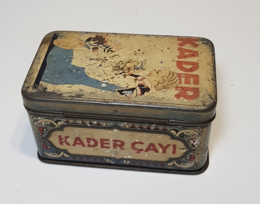 KADER ÇAYI TENEKE KUTU & KUMBARA - ÇOK NADİR 