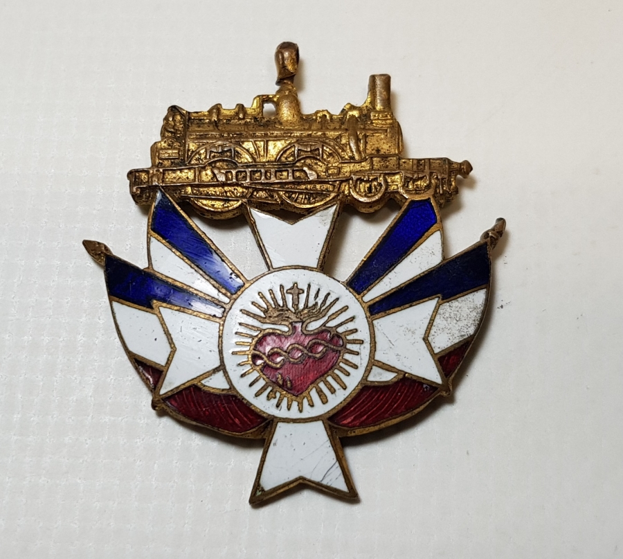 LOKOMOTİF TEMALI MİNELİ DEMİRYOLU MADALYASI