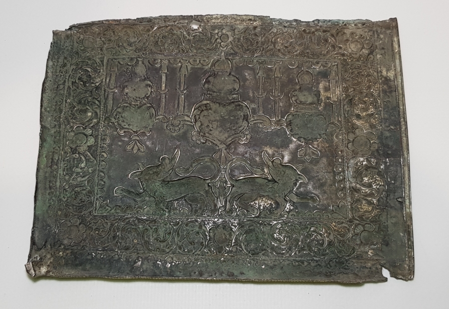 OSMANLI DÖNEMİ GÜMÜŞ TEVRAT KABI ÖN YÜZÜ